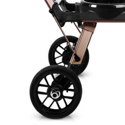 G5 Stroller Rear Wheels with Black Rim and Silver Hub