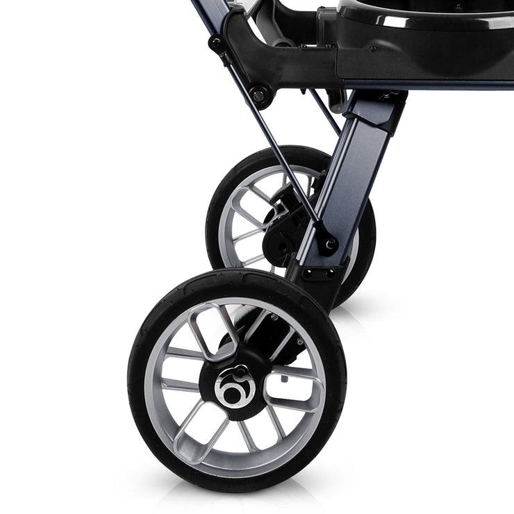 G5 Stroller Rear Wheels with Silver Rim and Silver Hub